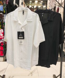 Short-Sleeved Linen Shirt